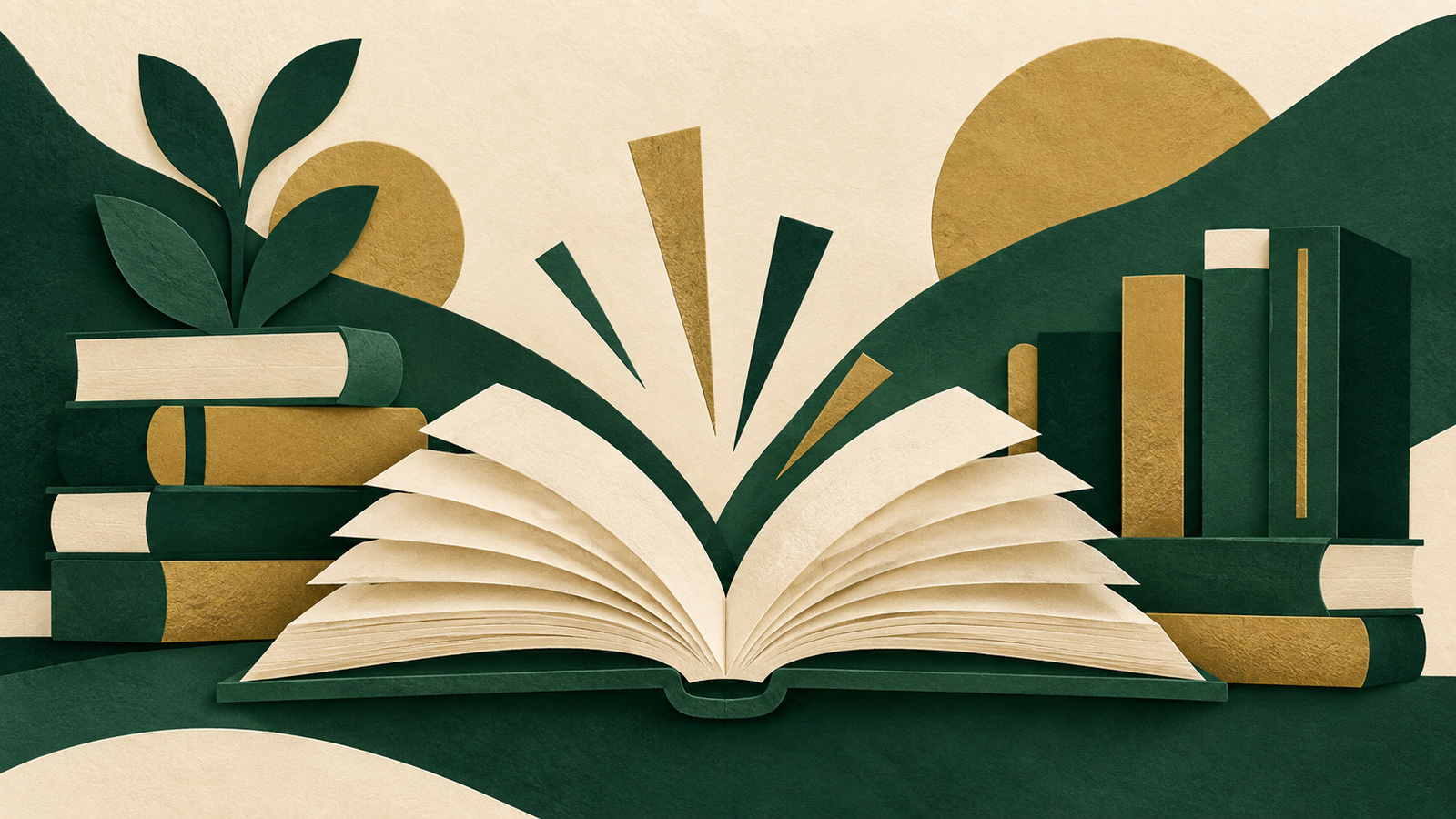 Ilustração editorial de livros, alusiva à preparação para seleção; não representa o edital. Crédito: Ilustração gerada por IA para Folha Nativa.